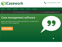 Tablet Screenshot of icasework.com